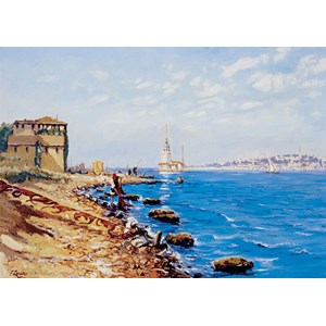 Art Puzzle (81067) - "Maiden's Tower, Istanbul" - 1000 brikker puslespil