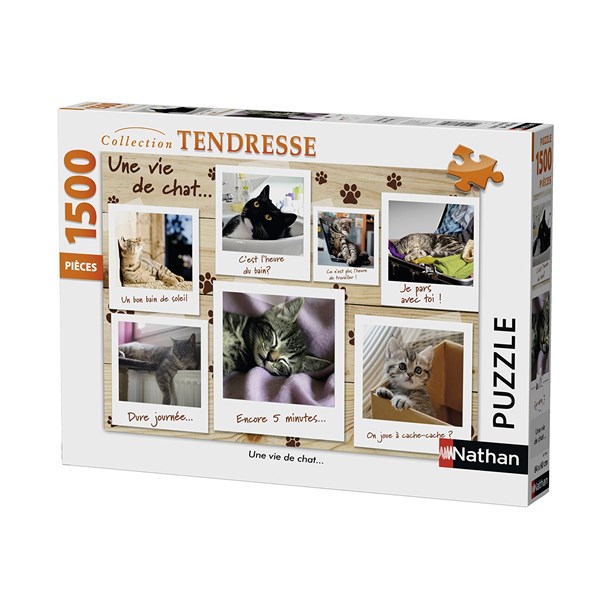 Nathan (87778) - "A Cat's Life" - 1500 brikker puslespil