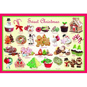 Eurographics (6100-0433) - "Sweet Christmas" - 100 brikker puslespil