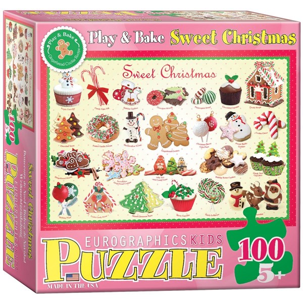 Eurographics (6100-0433) - "Sweet Christmas" - 100 brikker puslespil