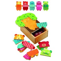 Djeco (01681) - "Cuddly Tree" - 15 brikker puslespil