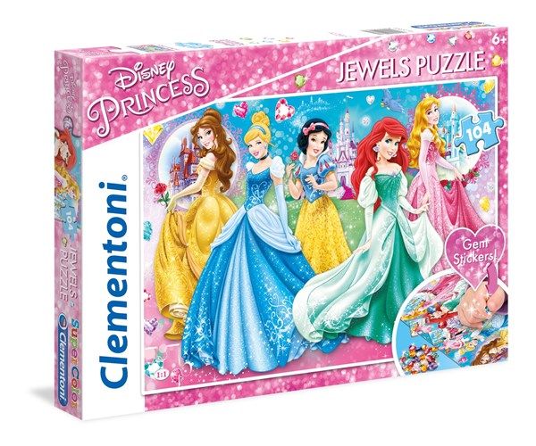 Clementoni (20077) - "Disney Princesses" - 104 brikker puslespil