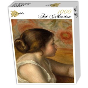 Grafika (01904) - Pierre-Auguste Renoir: "Head of a Young Girl, 1890" - 1000 brikker puslespil