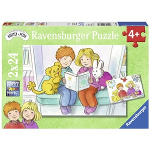 Ravensburger (09066) - "Karsten and Petra" - 24 brikker puslespil