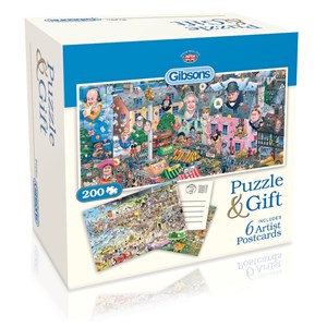 Gibsons (G2601) - Mike Jupp: "Puzzle and Postcards" - 200 brikker puslespil