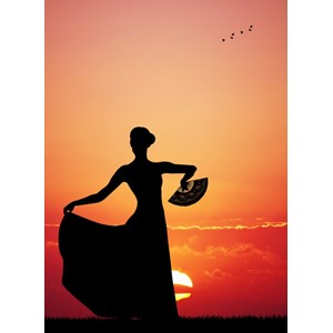 Grafika Kids (00389) - "Flamenco at Sunset" - 300 brikker puslespil