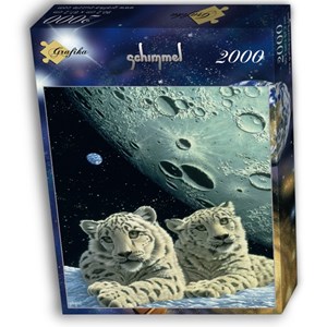 Grafika (02416) - Schim Schimmel: "Lair of the Snow Leopard" - 2000 brikker puslespil