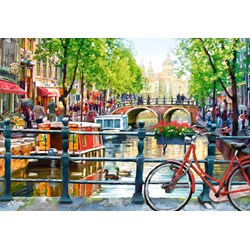 Castorland (C-103133) - Richard Macneil: "Amsterdam Landscape" - 1000 brikker puslespil