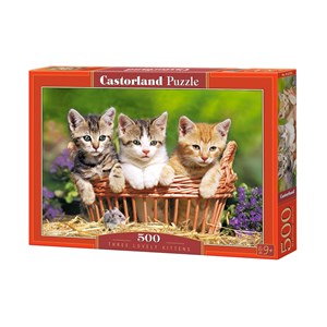 Castorland (B-52561) - "Three Lovely Kittens" - 500 brikker puslespil