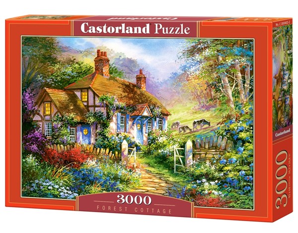 Castorland (C-300402) - "Forest Cottage" - 3000 brikker puslespil