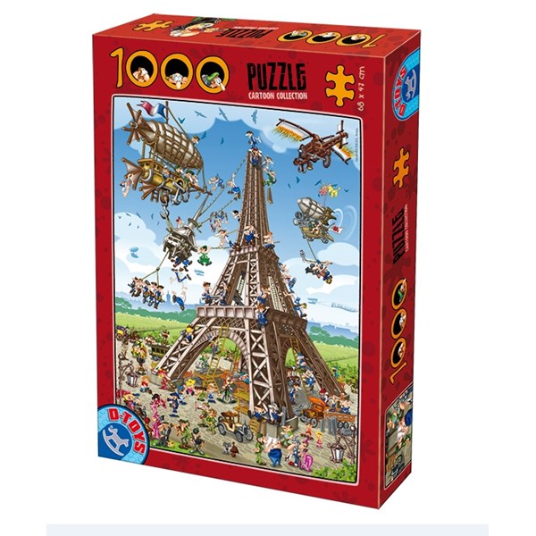 D-Toys (61218-CC11) - "Eiffel Tower, Paris" - 1000 brikker puslespil