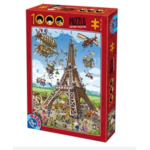 D-Toys (61218-CC11) - "Eiffel Tower, Paris" - 1000 brikker puslespil