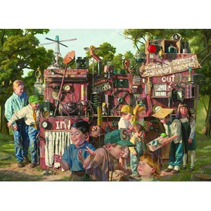 Eurographics (8000-0445) - Bob Byerley: "Incredible Shrinking Machine" - 1000 brikker puslespil