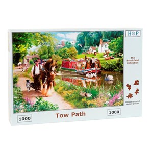 The House of Puzzles (3695) - "Tow Path" - 1000 brikker puslespil