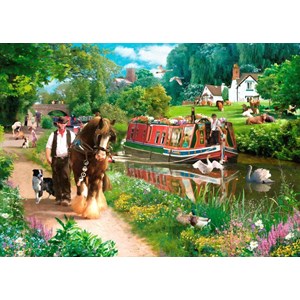 The House of Puzzles (3695) - "Tow Path" - 1000 brikker puslespil