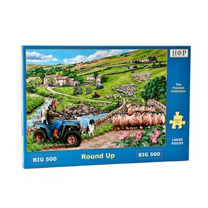 The House of Puzzles (4371) - "Round Up" - 500 brikker puslespil