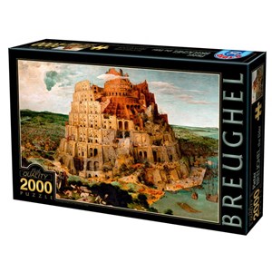 D-Toys (66947-BR05) - Pieter Brueghel the Elder: "Babelstårnet" - 2000 brikker puslespil