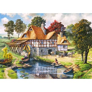 Castorland (C-200498) - "The water mill" - 2000 brikker puslespil