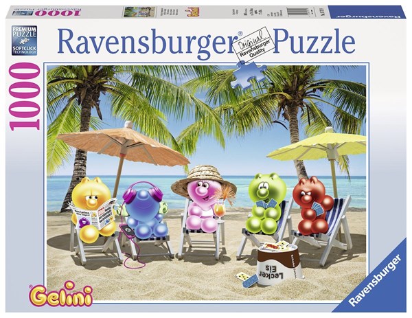 Ravensburger (19701) - "Gelinis in summer vacation" - 1000 brikker puslespil