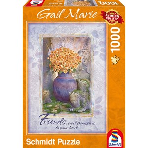 Schmidt Spiele (59391) - Gail Marie: "Friends" - 1000 brikker puslespil