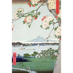 Puzzle Michele Wilson (A974-150) - Utagawa (Ando) Hiroshige: "Apple Trees in Bloom" - 150 brikker puslespil