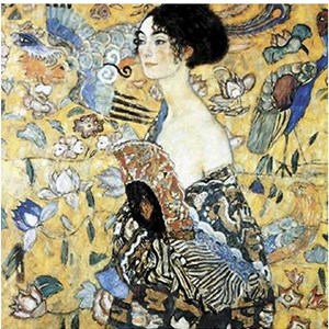 Puzzle Michele Wilson (A515-350) - Gustav Klimt: "Lady with Fan" - 350 brikker puslespil