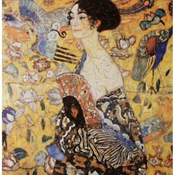 Puzzle Michele Wilson (A515-350) - Gustav Klimt: "Lady with Fan" - 350 brikker puslespil