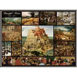 Grafika (00835) - Pieter Brueghel the Elder: "Collage" - 2000 brikker puslespil