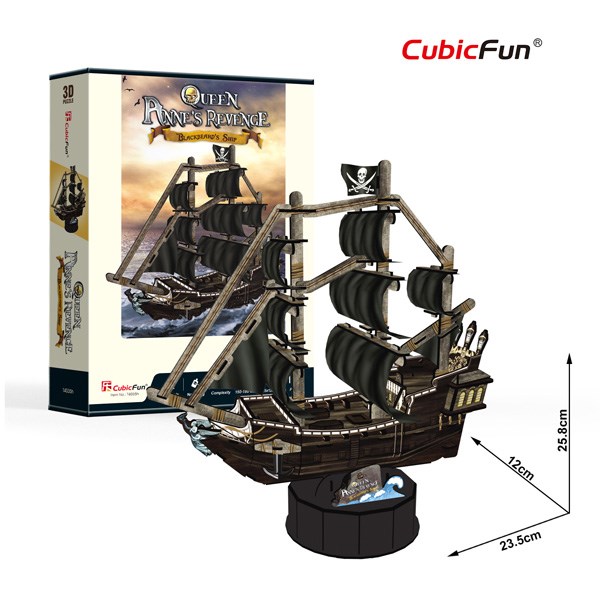Cubic Fun (T4035h) - "Queen Anne's Revenge" - 100 brikker puslespil