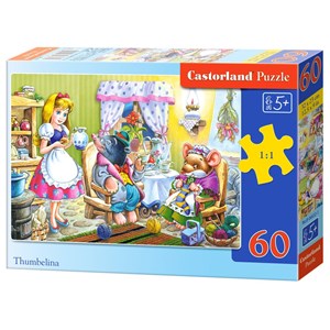 Castorland (B-06632) - "Thumbelina" - 60 brikker puslespil