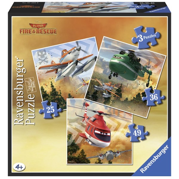 Ravensburger (07288) - "Planes" - 25 36 49 brikker puslespil