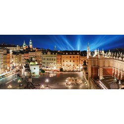 Castorland (B-060306) - "Krakow Main Square at Night" - 600 brikker puslespil