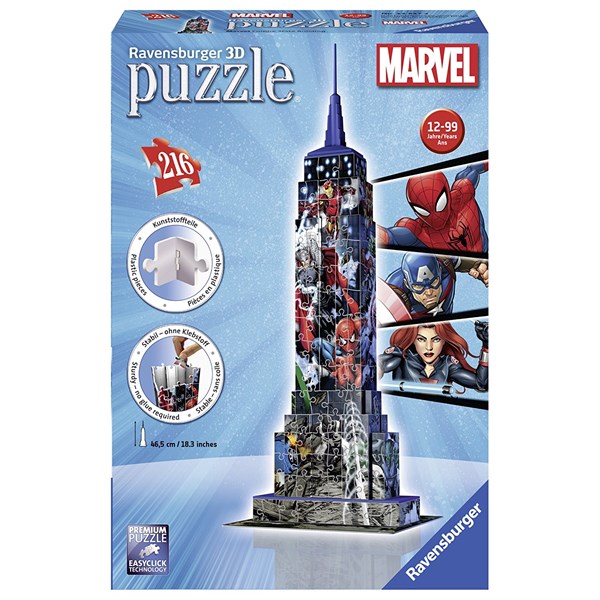 Ravensburger (12517) - "Marvel Empire State Building" - 216 brikker puslespil