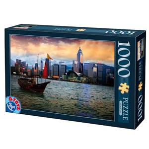 D-Toys (64301-NL05) - "Hong Kong Island" - 1000 brikker puslespil