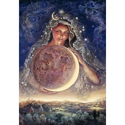 Grafika (01584) - Josephine Wall: "Moon Goddess" - 100 brikker puslespil