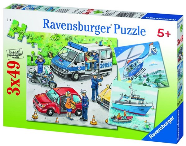 Ravensburger (09221) - "Police Forces" - 49 brikker puslespil