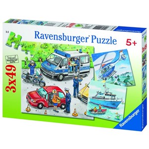 Ravensburger (09221) - "Police Forces" - 49 brikker puslespil