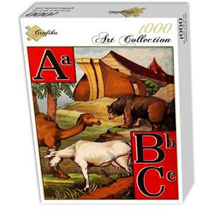 Grafika (00560) - "McLoughlin Bros: The Ark alphabet, 1868" - 1000 brikker puslespil