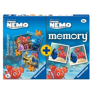 Ravensburger (07344) - "Nemo + Memory" - 25 36 49 brikker puslespil