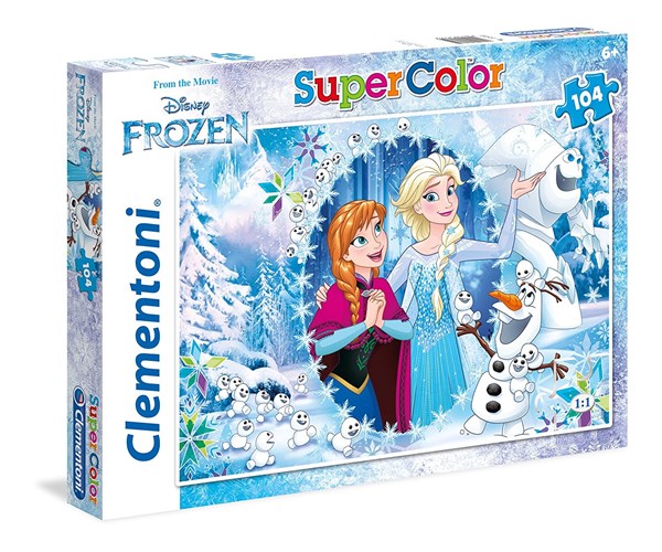 Clementoni (27985) - "Frozen" - 104 brikker puslespil