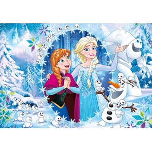 Clementoni (27985) - "Frozen" - 104 brikker puslespil