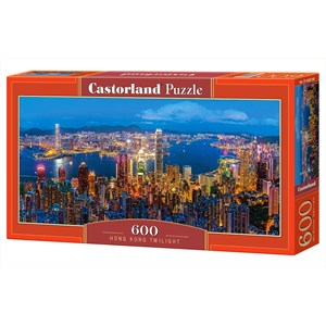 Castorland (B-060290) - "Hong Kong Twilight" - 600 brikker puslespil