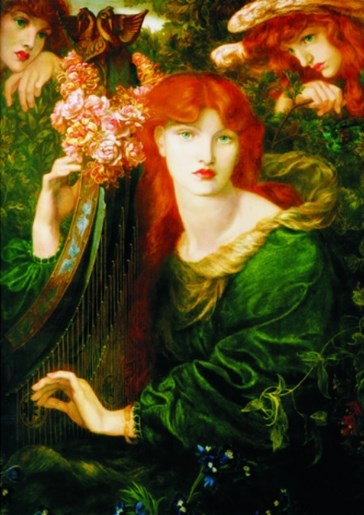Gold Puzzle (60584) - Dante Gabriel Rossetti: "La Ghirlandata" - 1000 brikker puslespil