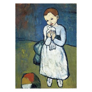 Puzzle Michele Wilson (W165-24) - Pablo Picasso: "Child with dove" - 24 brikker puslespil
