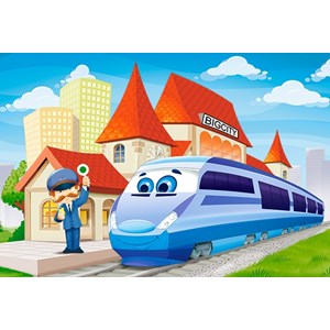 Castorland (B-040216) - "At the Railway Station" - 40 brikker puslespil