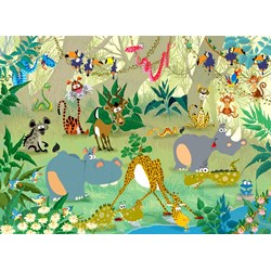 Grafika Kids (00870) - François Ruyer: "Jungle" - 300 brikker puslespil