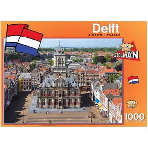 PuzzelMan (425) - "Netherlands, Delft, Town Hall" - 1000 brikker puslespil