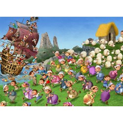 Grafika Kids (00844) - François Ruyer: "Pirates" - 300 brikker puslespil