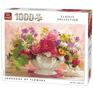 King International (05377) - "Language of Flowers" - 1000 brikker puslespil