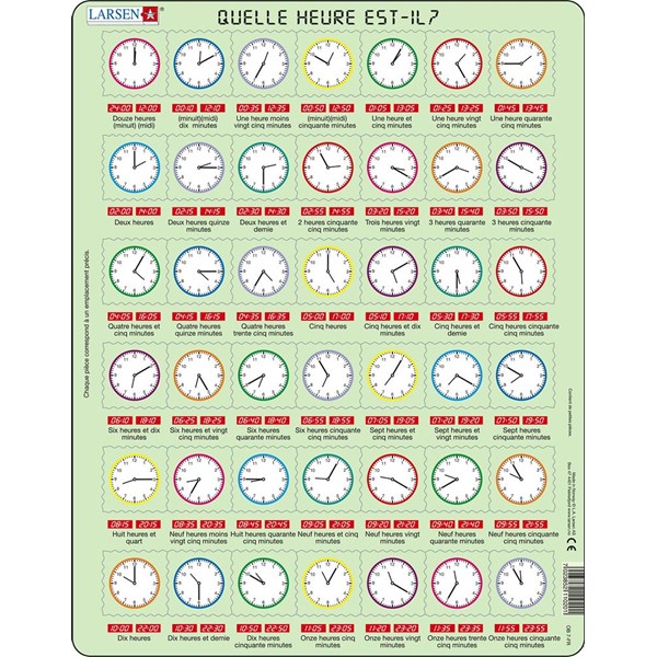 Larsen (OB7-FR) - "What time is it? - FR" - 42 brikker puslespil